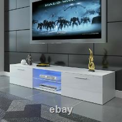 Modern 160cm TV Unit Cabinet TV Stand Cabinet Matt Body & High Gloss Doors LED