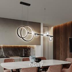 Modern Black/Gold Glass Branch Chandelier Dining Room Light Lamp 3 Colors Change