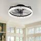 Modern Crystal Led Ring Ceiling Fan Light Dimmable Bluetooth App Remote Control