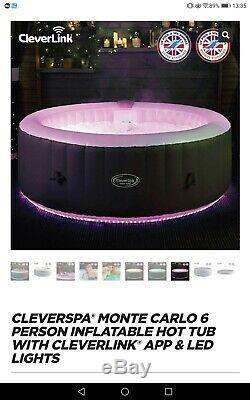 Monte Carlo 6 Person Hot Tub WiFi & LED Lights