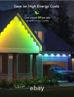 NEW Govee Permanent LED Outdoor Lights Smart RGBIC Outdoor Lights 50 Ft IN HAND