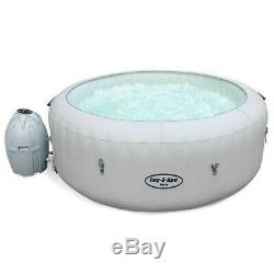 NEW Lay-Z-Spa Paris Inflatable Hot Tub + 7 colour changing LED lights