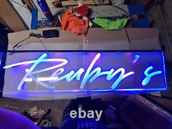 Neon LED light up Sign 900mmW x 300mmH Shop Display, FREE DESIGN