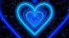 Neon Lights Love Heart Tunnel Background Blue Heart Background Corazones Blanco Y Negro 10 Hours