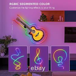 Neon Rope Light RGB Color Changing Neon Flex Lighting with Music Sync, IP67 Wate