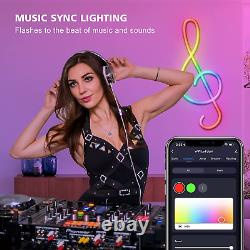 Neon Rope Light RGB Color Changing Neon Flex Lighting with Music Sync, IP67 Wate