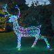 Noma 1.4m Christmas Acrylic Stag Led Colour Select Remote Control Outdoor Figure