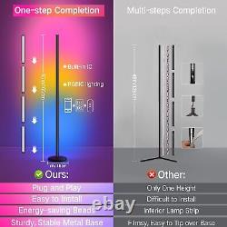 OUTON LED Corner Floor Lamp, 165cm Dimmable Modern RGB Color Changing Smart Lamp