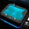 Outdoor Whirlpool With Heater Led Ozone Stairs Hot Tub Spa For 3 Persons 195x170