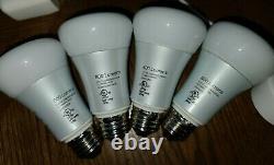 Philips Hue 4 White & Color Bulbs E26, 1 Bloom Lamp, 1 Bridge & 1 Google mini