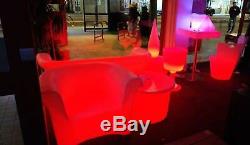 Plastic LED Colour Changing Commercial Domestic Sofa, Armchair, Table CS H64