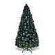 Pre Lit Christmas Tree Fibre Optic Color Changing Xmas Led Lights Star 4/5/6/7ft