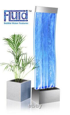 Primrose Aries Curved Bubble Water Wall with Colour Changing Lights LEDs