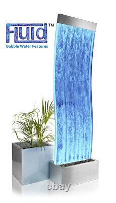 Primrose Cosmo Curved Bubble Water Wall with Colour Changing Lights
