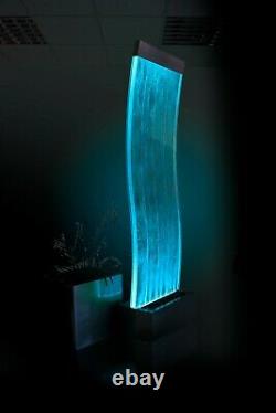 Primrose Cosmo Curved Bubble Water Wall with Colour Changing Lights