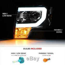RAPTOR STYLE SMD DRL Headlights COLOR CHANGING LED LOW BEAM 09-14 Ford F150