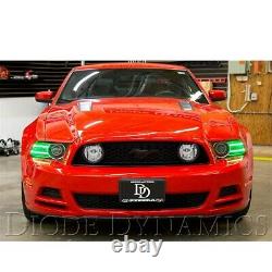 RGBW LED Multi-Color Changing Headlight Accent DRL Set for 2013-14 Ford Mustang