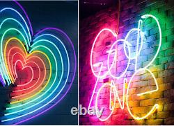 RGB 5050 LED Strip Neon Rope Lights Waterproof 220V 240V Garden Outdoor Lighting
