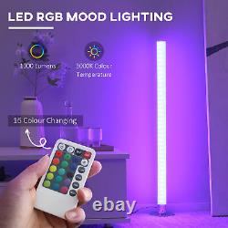 RGB Floor Lamps LED Corner Lamp with Remote Control, 16 Dimmable Colours