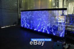 RGB LED Bubble Wall Sensory Colour Changing Water Feature Any Size with Remote