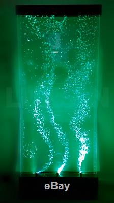 RGB LED Bubble Wall Sensory Colour Changing Water Feature Any Size with Remote