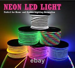 RGB LED Neon Strip Lights 5050 SMD Waterproof IP65 AC 220V+ EU Remote Controller