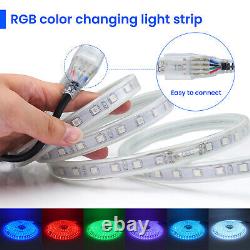 RGB LED Strip 220V240V SMD5050 60LEDs/m Tape Waterproof Kitchen Cabinet Lights