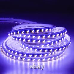 RGB LED Strip 220V TriColour 120LED 5730 IP67Waterproof Lights White Blue Purple
