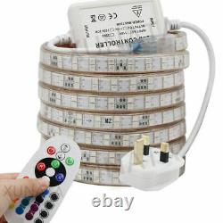 RGB LED Strip 5050 SMD Rope Lights Main Plug 220V Waterproof with Remote Control