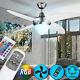 Rgb Led Ceiling Lamp Dimmable Lighting Fan Color Changing Dimmer Remote Control