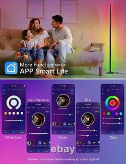 RGB Smart LED Floor Lamp with Alexa & Google Assistant Control Color Changing