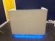 Reception Desk White Gloss Glass Shelf Led Colour Changing Lights With Remote
