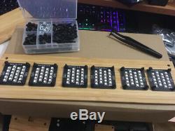 Retro 6 Digit Wood / Bamboo RGB LED Tube Desk Clock USB DIY KIT Not Nixie Clock