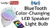 Review Led Color Changing Light Bulb W Bluetooth Speaker Hlight Android Ios Smart Bulb