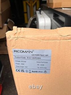 Ricoman RGBW LED Panel 596x595mm 36W RGB and White Colour Changing IP44