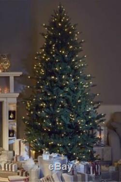 Sb25 7ft Santas Best Pre Lit Colour Change Warm Paste Led Lights Christmas Tree