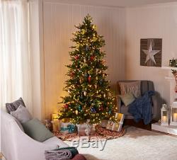 Sb8 7ft Santas Best Pre Lit Rustic Realistic Led Christmas Tree Colour Changing