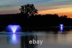 Scott Aerator 4 Light Set Color-Changing LED Pond Fountain Lights with 100ft. To