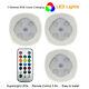 Set Of 3/6 Rgb Color Changing Led Lights Home Wireless Remote Control Spotlights