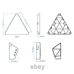 Smart LED Triangle Panel Light RGBIC Multicolour APP+Voice Control Music Sync