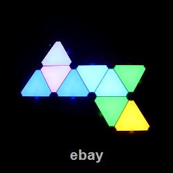 Smart LED Triangle Panel Light RGBIC Multicolour APP+Voice Control Music Sync