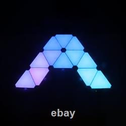 Smart LED Triangle Panel Light RGBIC Multicolour APP+Voice Control Music Sync