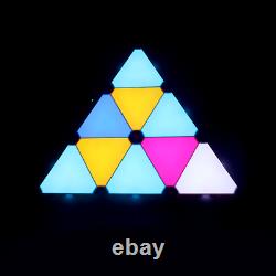 Smart LED Triangle Panel Light RGBIC Multicolour APP+Voice Control Music Sync