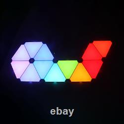 Smart LED Triangle Panel Light RGBIC Multicolour APP+Voice Control Music Sync