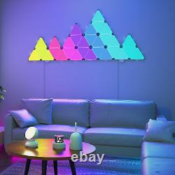 Smart LED Triangle Panel Light RGBIC Multicolour APP+Voice Control Music Sync