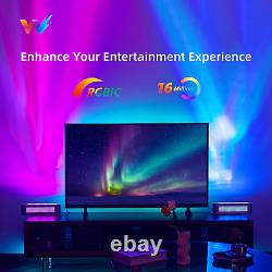 Smart Light Bar, Rgbicw Color Changing Ambient Lighting WithScene & Music Mode, Sync