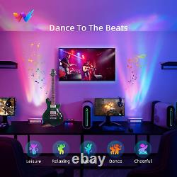 Smart Light Bar, Rgbicw Color Changing Ambient Lighting WithScene & Music Mode, Sync