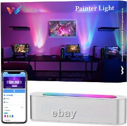 Smart Light Bar, Rgbicw Color Changing Ambient Lighting WithScene & Music Mode, Sync