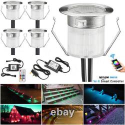 Smart WIFI 30mm LED Deck/decking Lights RGB Colour Changing Kitchen Plinth Lamps