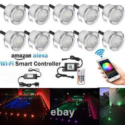 Smart WIFI 30mm LED Deck/decking Lights RGB Colour Changing Kitchen Plinth Lamps